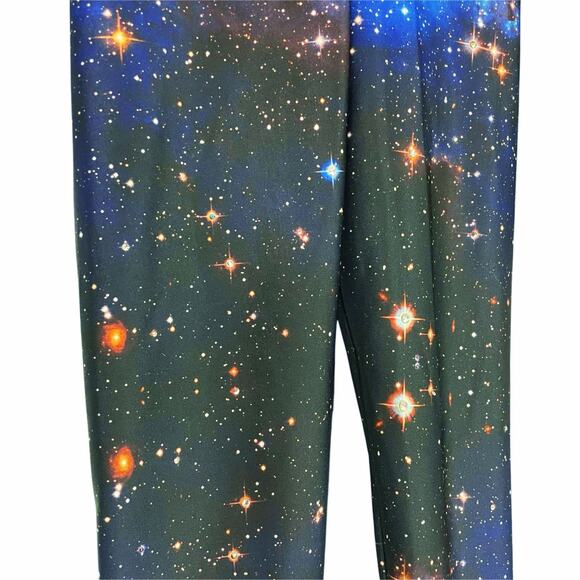 BLACKMILK Cosmic Blue Galaxy Rhinestone Leggings Size XS Made in Australia - Picture 4 of 8